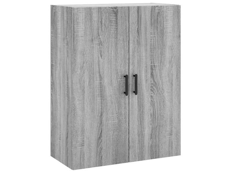 Buffet haut - bahut - meuble de rangement sonoma gris 69,5x34x180 cm bois d'ingénierie  - Conforama E