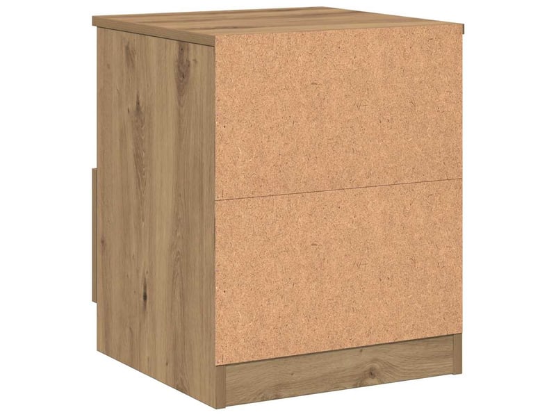  Table de chevet - cabinet de chevet - table de nuit chêne artisanal 40x40x50 cm bois d’ingénierie  - Conforama D