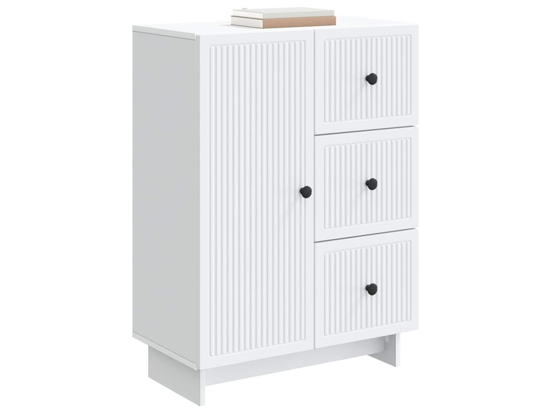  Buffet - bahut - meuble de rangement blanc 66 x 34,5 x 90 cm bois d'ingénierie  - Conforama C