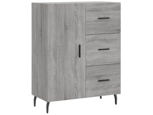 Buffet - bahut - meuble de rangement sonoma gris 69,5x34x90 cm bois d'ingénierie