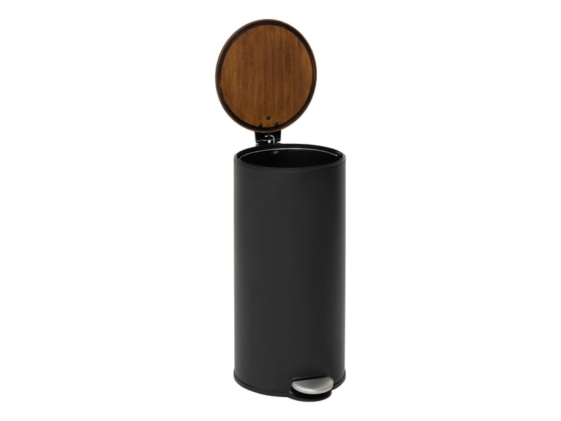  Poubelle cuisine 30 L noir  - Conforama L