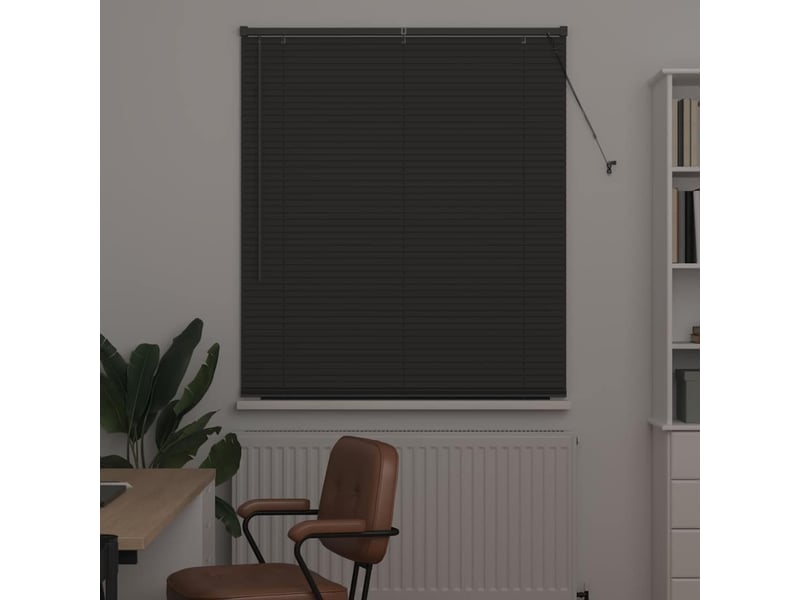Store vénitien, store de fenêtre gris foncé 175 x 110 cm 25 mm aluminium cf47889 - Conforama C