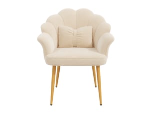 Fauteuil fixe MAISONORA Tissu bouclette beige