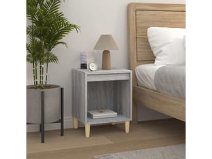 Lot de 2 tables de chevet - cabinet de chevet - table de nuit sonoma gris 40x35x50 cm
