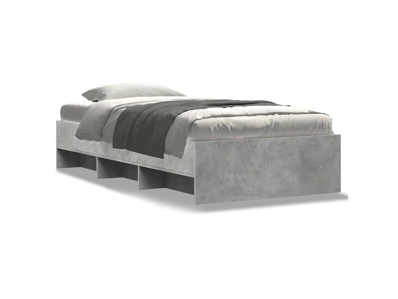 Lit simple- lit adulte -  cadre de lit sans matelas sonoma gris 90x200 cm  - Conforama A