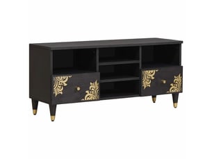 Meuble tv coloris noir 100 cm <strong></strong>  <strong></strong>
