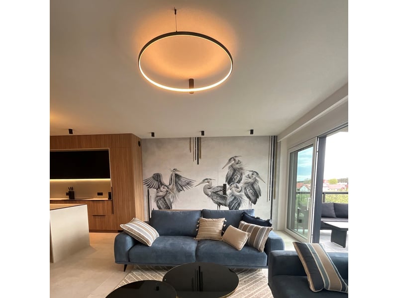 Plafonnier light prestige ring noir led cct 3000, 4000, 6000 (réglable) 1 pc.  - Conforama B