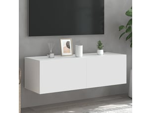 Meuble tv coloris blanc 100 cm <strong></strong>  <strong></strong>