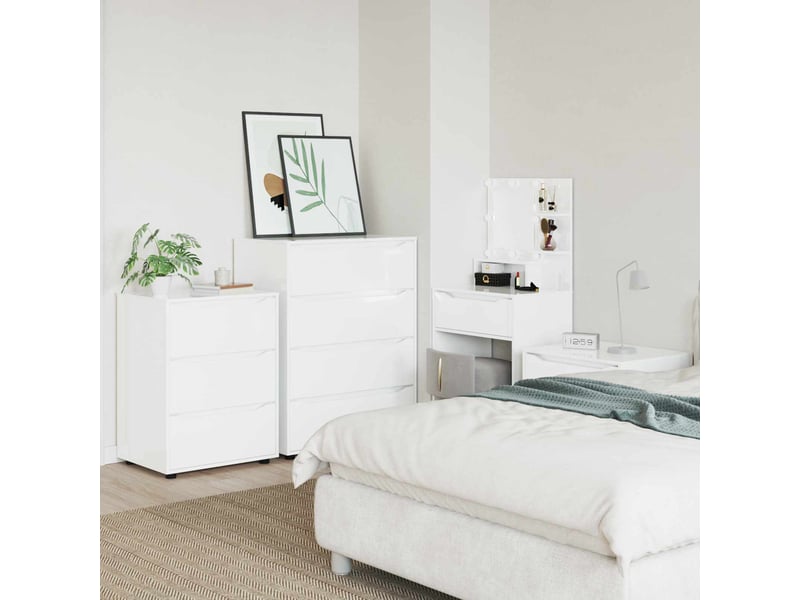  Armoire de rangement, commode de rangement 60 x 48 x 81 cm bois d'ingénierie shl1521  - Conforama C