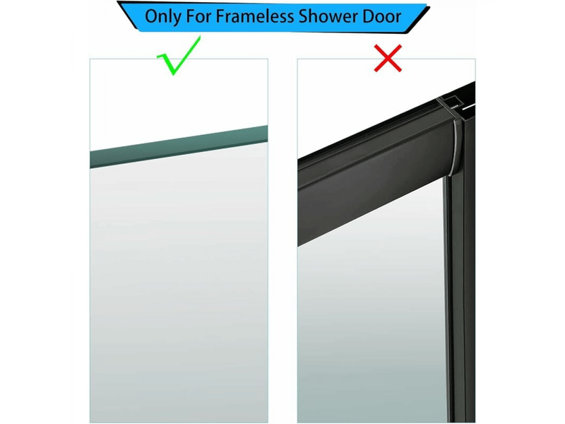  Crochets de douche, lot de 2 pour parois de douche, sans perçage, avec protection en mousse, porte-serviettes en inox, gris  - Conforama E