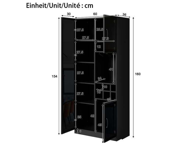  Lit coffre 180x200 cm avec sommier à lattes, tête de lit multifonction, éclairage led, 2 ports usb et type-c, ouverture hydraulique velours gris foncé  - Conforama C