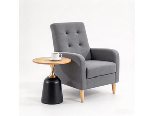 Fauteuil fixe DUBOISDESIGN  Coton / Polyester gris vendu A l'unité