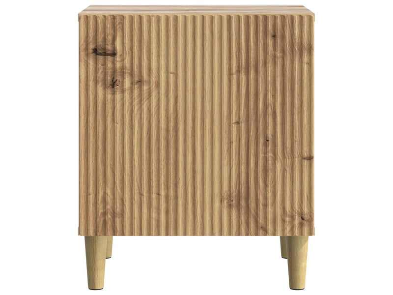  Table de chevet - cabinet de chevet - table de nuit chêne artisanal 43 x 34,5 x 50 cm  - Conforama D