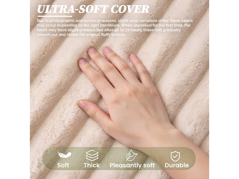  Pouf poire, 116x110x61 cm, beige cao-W5378P504672-conf-NEW - Conforama E
