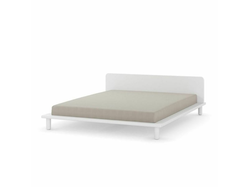  Pack lit 2 places avec tête de lit et matelas 160x200 cm paolo  blanc Paolo - Conforama A