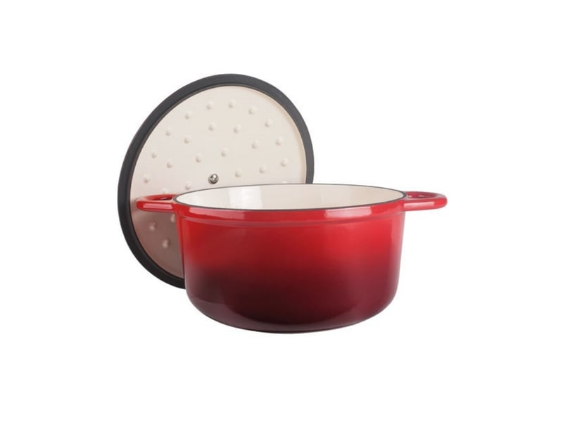  Lacor - cocotte ronde 20cm rouge  71730 - 71730 - Conforama B