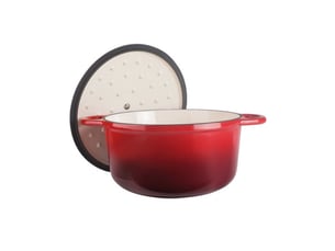 Lacor - cocotte ronde 20cm rouge  71730 -