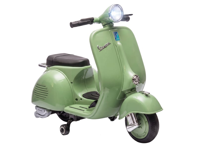  Moto électrique pour enfants vespa 6v, batterie au lithium verte  - Conforama A