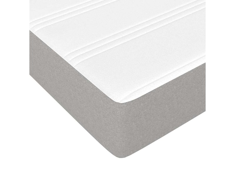 Matelas de lit à ressorts ensachés fermeté moyenne gris clair 120x200x20 cm shl70863 - Conforama E