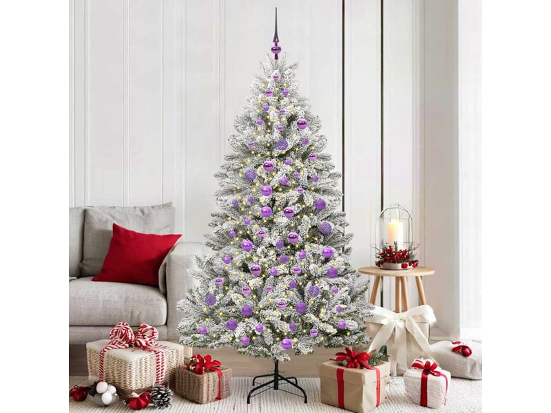  Sapin de noël - arbre de noël artificiel 180 cm 300 led blanc chaud  - Conforama B