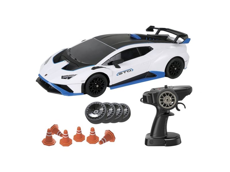  Voiture rc drift 1:18 4speed 2.4 ghz avec 2 jeux de pneus 54189 - Conforama B