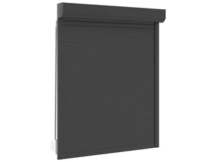 Store enrouleur, store roulant anthracite 120 x 150 cm aluminium et polyuréthane cf47236