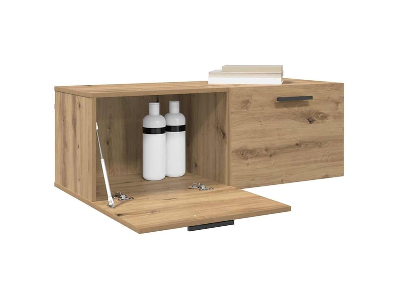 Meuble mural, meuble de rangement salon 100 x 36.5 x 35 cm bois d'ingénierie shl1207 - Conforama C