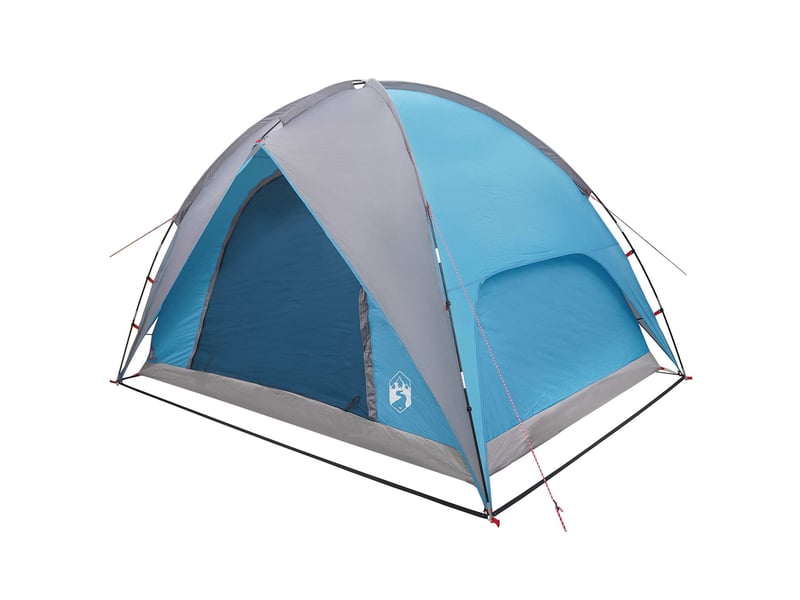  Tente de camping avec un abri imperméable 4 personne bleu shl70855  - Conforama D