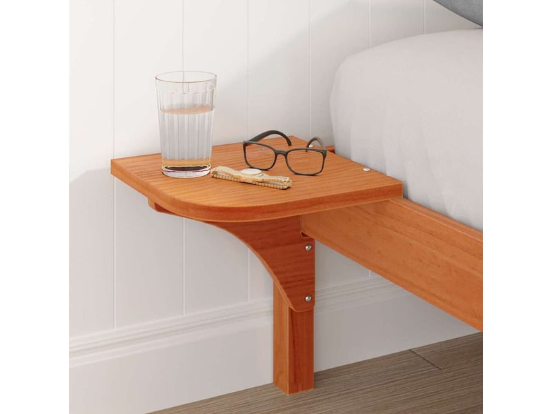 Lit double- lit adulte - cadre de lit brun 150 x 200 cm pin massif - Conforama B