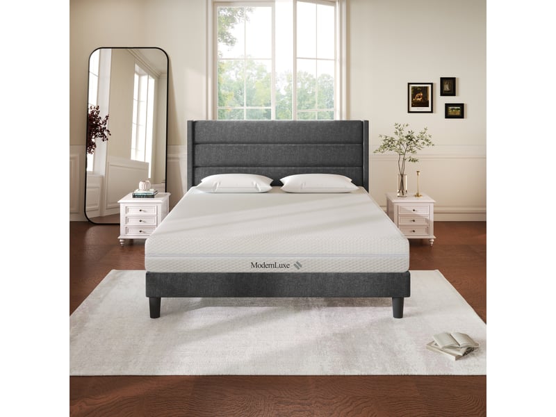  Matelas en mousse froide 140x200 cm,fermeté h2h3 réversible,7 zones de confort,housse déhoussable lavable,20 cm,blanc  - Conforama B