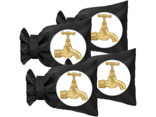 4pcs housse de robinet pour l'extérieur, couvercle antigel pour robinet, housse de robinet de jardin imperméable