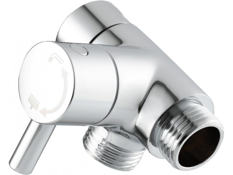  Adaptateur de douche g12 en laiton pour douchette à main et tête de pulvérisation fixe, chromé  - Conforama A