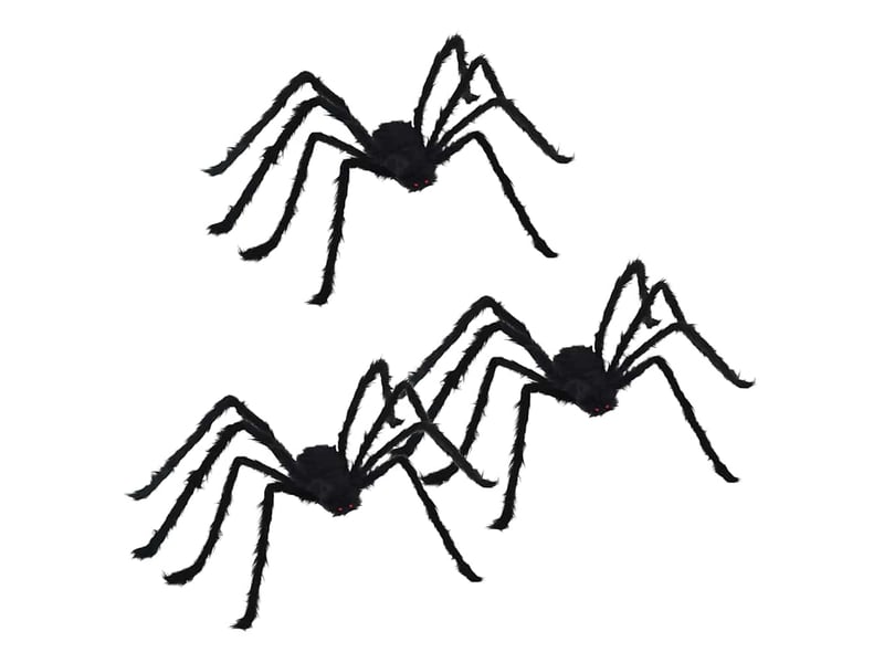  Décoration araignée halloween 3 pc noir 150 cm cf61898  - Conforama A