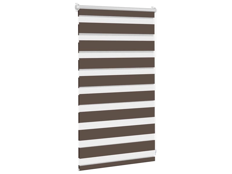 Store vénitien zebra, store de fenêtre 50,9 x 100 cm, largeur du tissu 46,7 cm, couleur café cf48206 - Conforama C