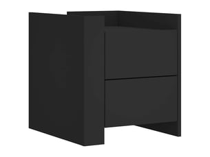 Table de chevet - cabinet de chevet - table de nuit noir 45x50x50 cm bois d’ingénierie