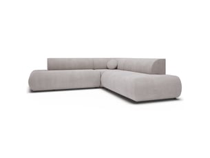 Selsey armone - canapé d'angle convertible - 265 cm - gris clair - côté gauche
