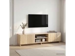 Meuble tv coloris beige <strong></strong> <strong></strong>