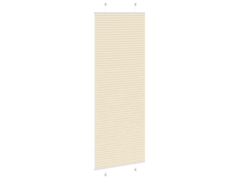  Store plissé, store de fenêtre crème 80x200 cm largeur du tissu 79,4 cm polyester cf46858  - Conforama D