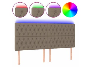 Tete de lit A poser largeur 180 cm   taupe