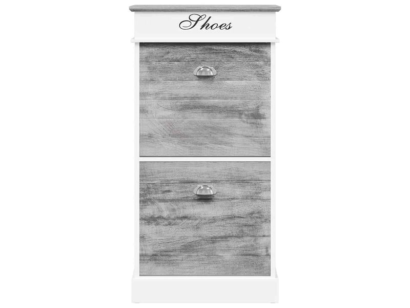  Meuble à chaussure, armoire à chaussures gris 50x28x98 cm bois de paulownia shl3862  - Conforama D