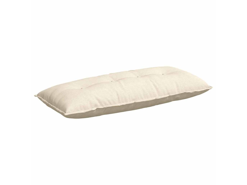  Coussin de dos, coussin de dossier crème 120 x 50 cm tissu en velours côtelé cf54614  - Conforama A
