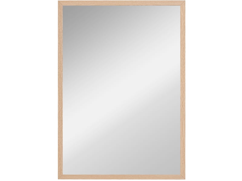  Miroir mural 50x70 cm rectangulaire avec 4 crochets mdf naturel  - Conforama A
