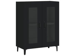 Buffet - bahut - meuble de rangement noir 69,5x34x90 cm bois d'ingénierie