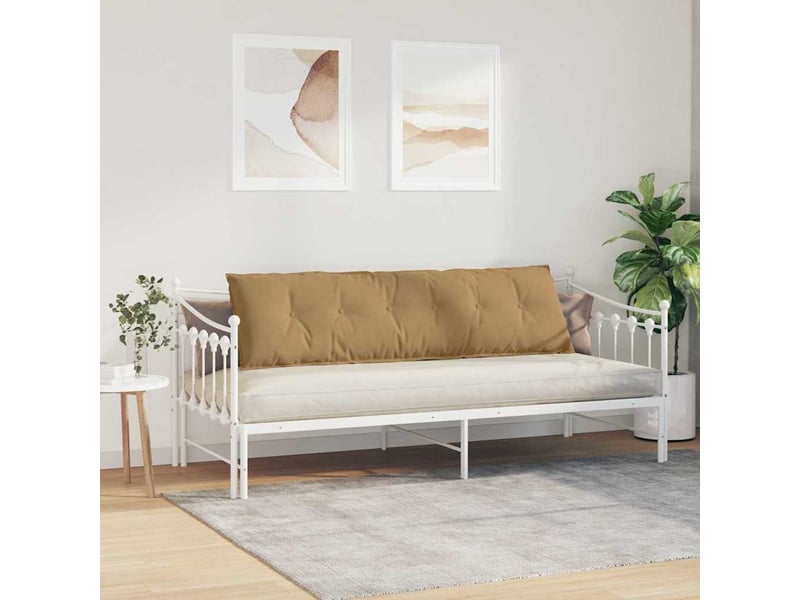 Coussin de dos, coussin de dossier marron 180 x 50 cm tissu en velours côtelé cf54803 - Conforama D