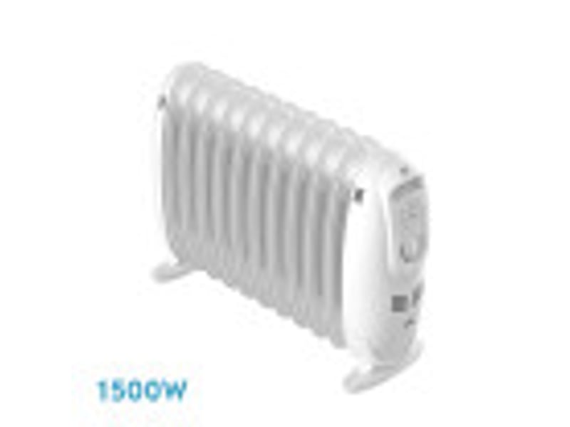  Radiateur à bain d'huile fabrilamp irlanda 1500 w 11 éléments blanc 231031501 - Conforama B