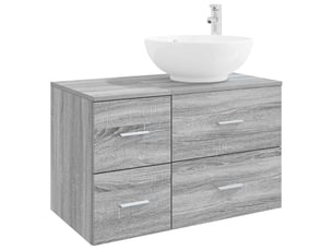 Ensemble de mobilier de salle de bain 2 pc sonoma gris cf64188