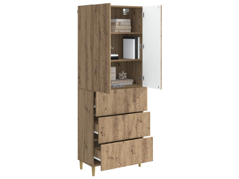 Ensemble de meubles 2 pcs, rangement de salon 66 x 34,5 x 90 cm bois d'ingénierie shl2894 - Conforama C