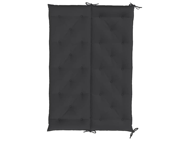  Coussin de banc de jardin, coussin d'assise noir 150x(50+50)x7 cm tissu oxford cf52776  - Conforama E