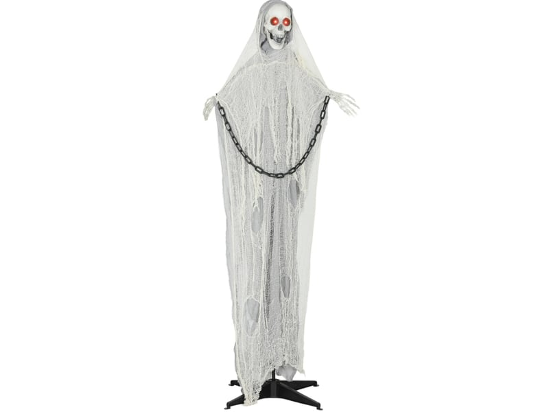  Décoration halloween faucheuse 70x16x183 cm métal gris  - Conforama A