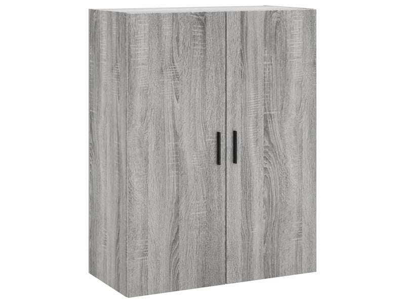  Buffet haut - bahut - meuble de rangement sonoma gris 69,5x34x180 cm bois d'ingénierie  - Conforama E